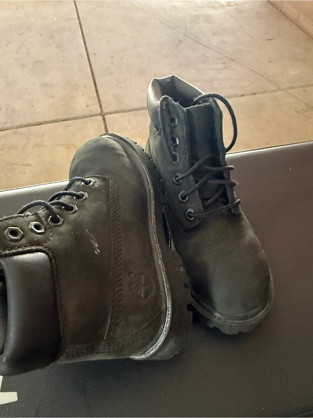 Timberland Black Men's Lace-Up Work Boots